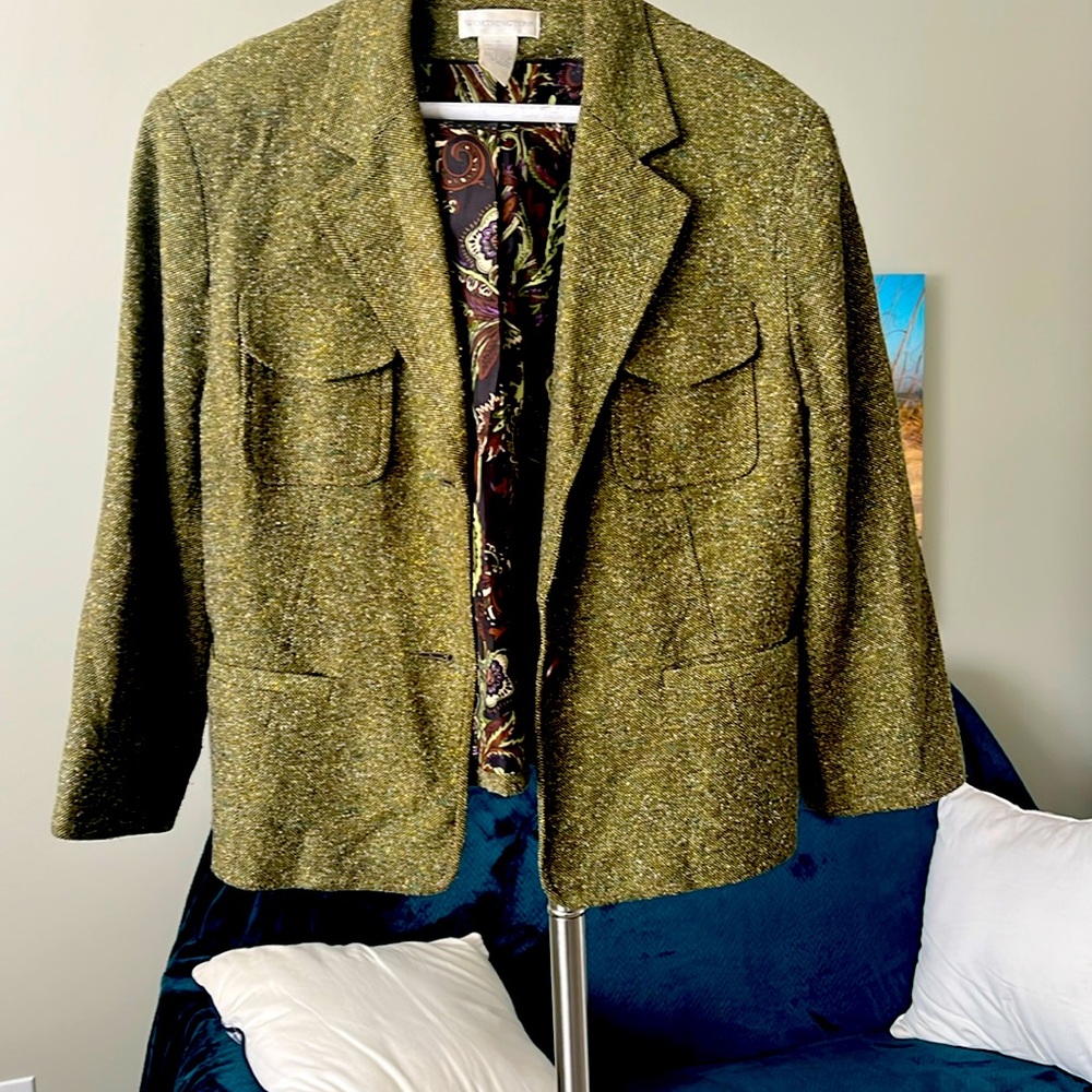 Tweed Green Wothington Blazer